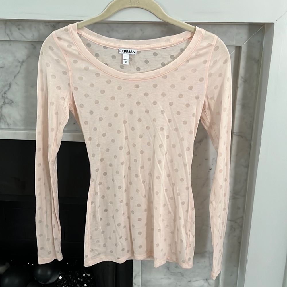 Blush long sleeve top